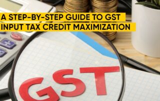 GST input tax credit maximization